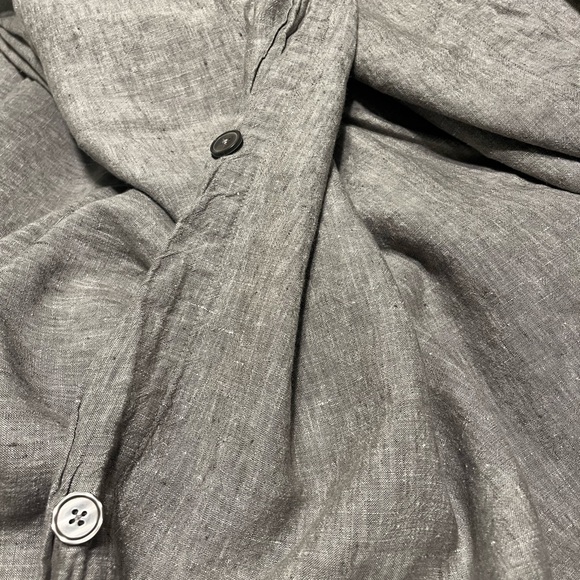 Gently Used Restoration Hardware Linen Duvet Cover - King/Cal King Graphite - Picture 7 of 9